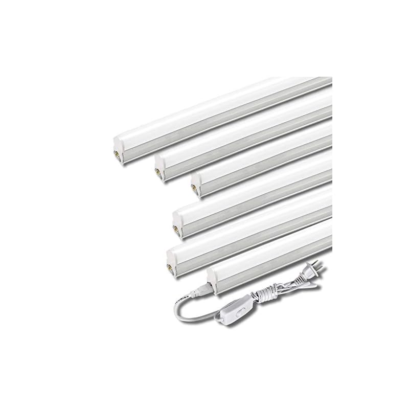 LED蛍光灯 20W形 器具一体型LED蛍光灯 T5 LED 直管 9W led 6000K-6500K 昼光色 天井照明 バーライト ベースライト 60cm 蛍光灯器具セット led照明 工事不要