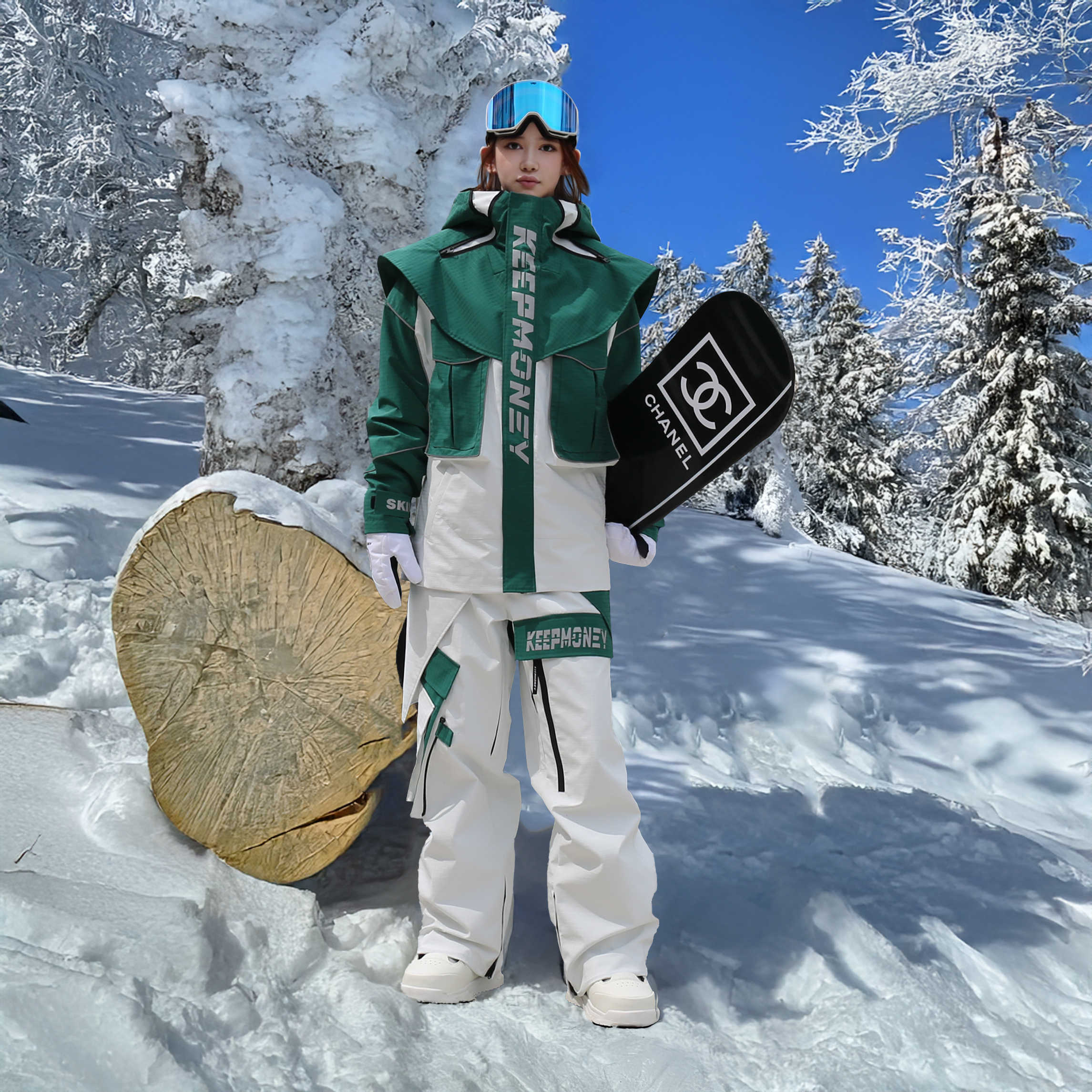 スノーボードウェア 2024 2025 上下セット パープル グリーン カーキ グレー 防水20000 レディース メンズ ジャケット アウター パンツ スウェット スノボー スキーウェア