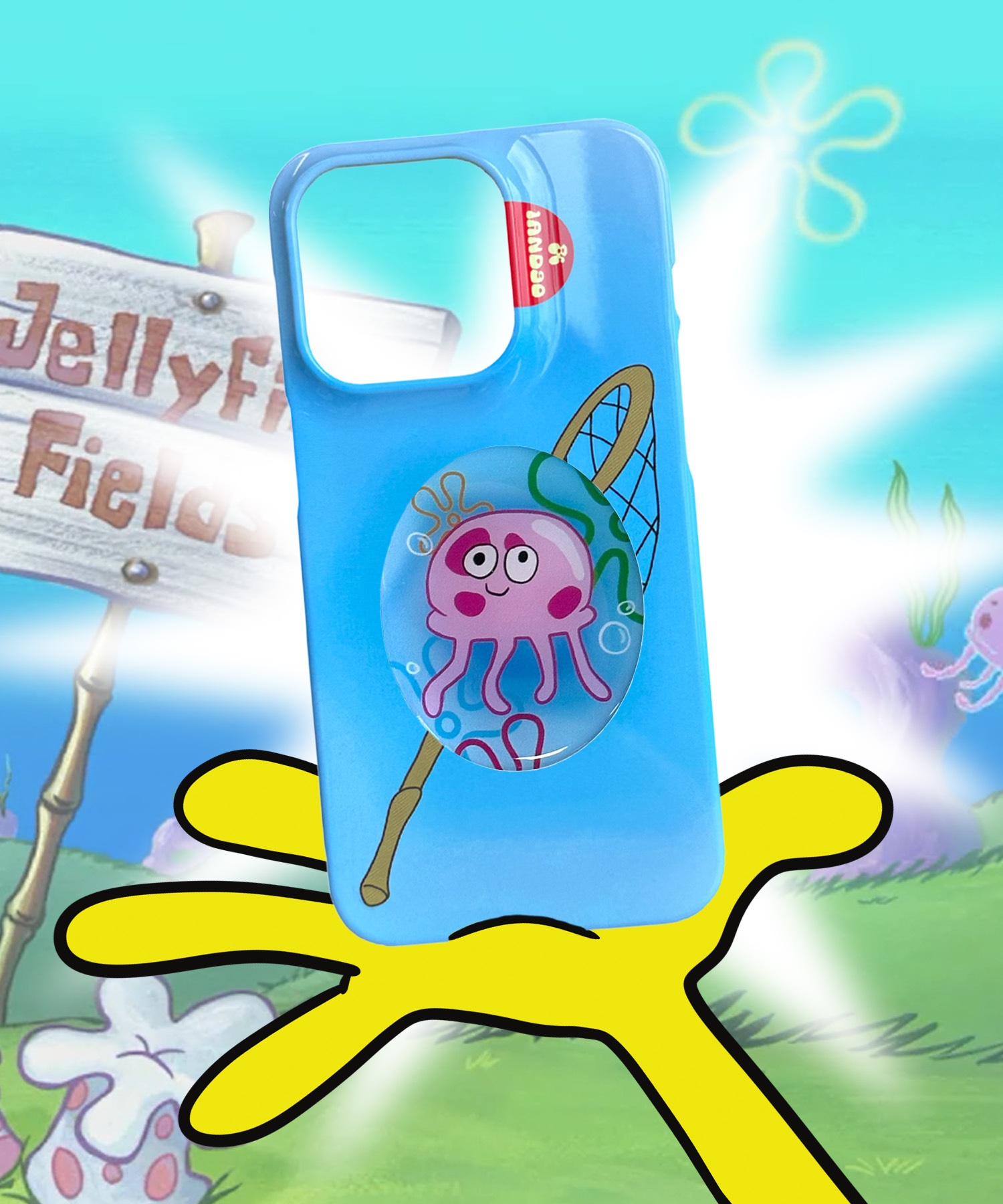 [1AND90] [韓国人気iPhoneケース] [遊光ケースエポキシスマートトークセット] Jelly Fish Hunting Club