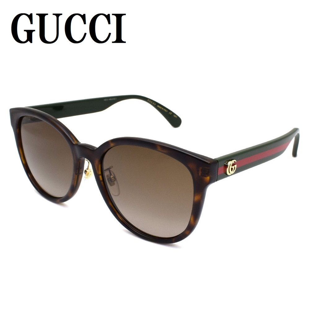 GG0854SK 003 サングラス アジアンフィット UVカット 紫外線カット メンズ レディース ブラウン ハバナ