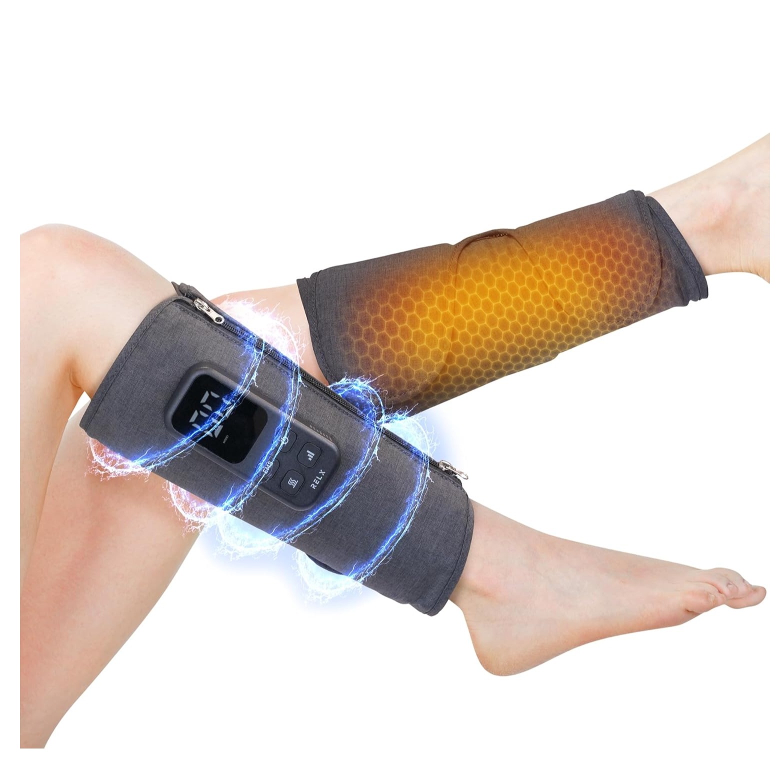 RELX レッグケアふくらはぎケア コードレス ハイパワー 三段階調節 軽量 充電式 空気圧 温熱 EMS 男女兼用 ギフト クリスマス プレゼント