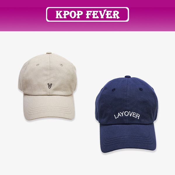 【バージョン選択】 BTS V Layover official MD - Cap (Beige/Navy)