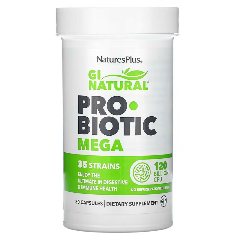 NaturesPlus　GI Natural（GIナチュラル）プロバイオティクスメガ1,200億CFU30粒