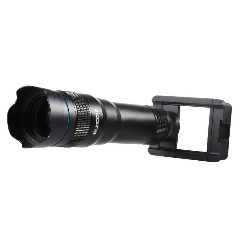 エレコム　ELECOM　セルカレンズ 望遠レンズ 16倍 ブラック　P-SLZ16XBK