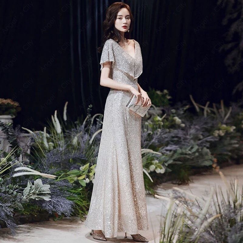 パーティードレス ハイエンドイブニングドレス女性2024新作宴会ワンピース-72 7,017円