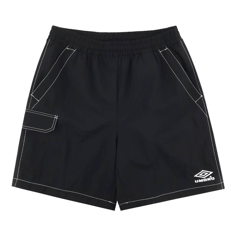 アンブロ ユニセックス クリスピー タスラン カーゴ 4.5分丈 ショーツ UR223CHP59 BLK