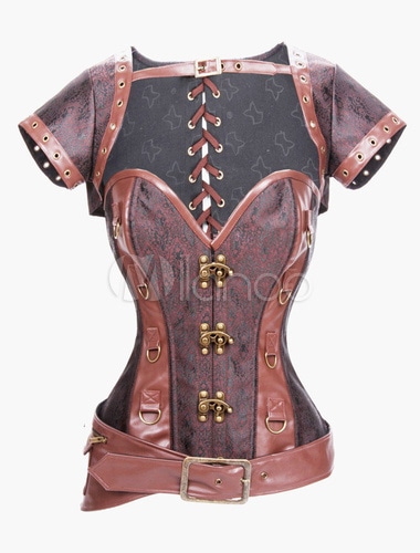 女性のためのヴィンテージメタルボタンジャカードスパンデックスビスチェ 8,995円