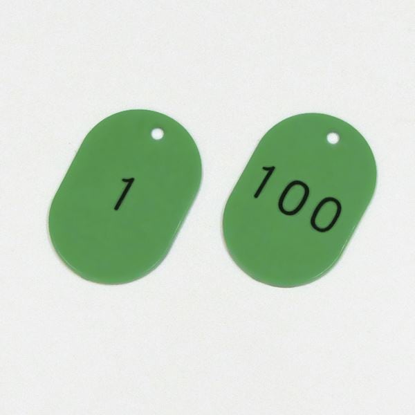 番号小判札 小判札453-G(1100) カラー：グリーン (100枚1組)