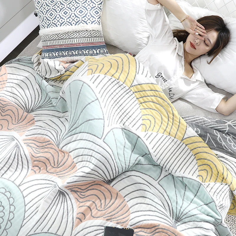 ガーゼケット シングル お昼寝 洗える 夏用 綿100% 無地 夏 肌掛け おしゃれ 寝具 通気