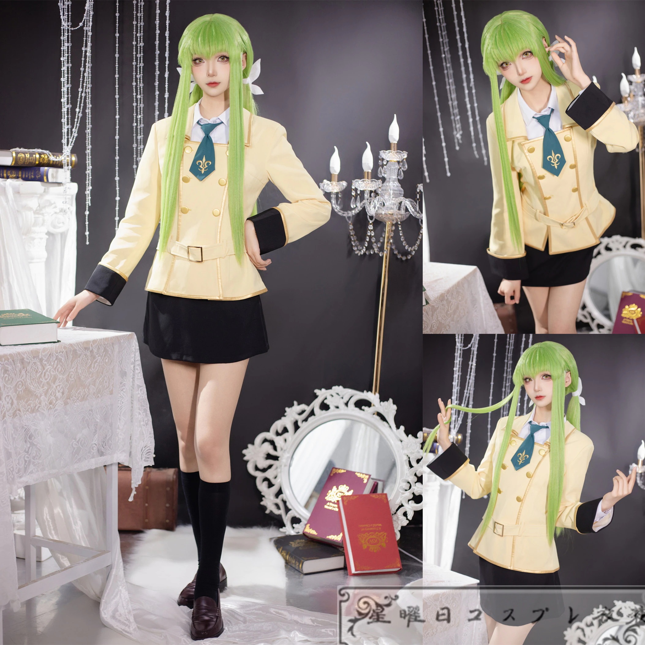 『新作 最安値に挑戦!』 コードギアス 反逆のルルーシュ　アッシュフォード学園女子制服 コスプレ衣装 コスチューム 仮装品質良い 店舗お勧め