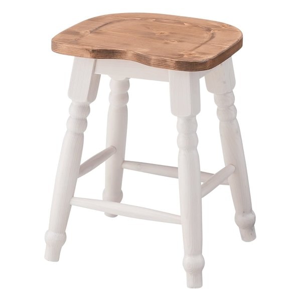 ミディ スツール ホワイト W35×D30×H45 CFS-213