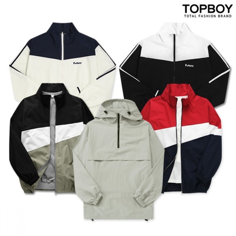 (トップボーイ) ユニセックスベストウィンドブレーカージャンパー 3種の中から1つ選択 (TBS_1037)
