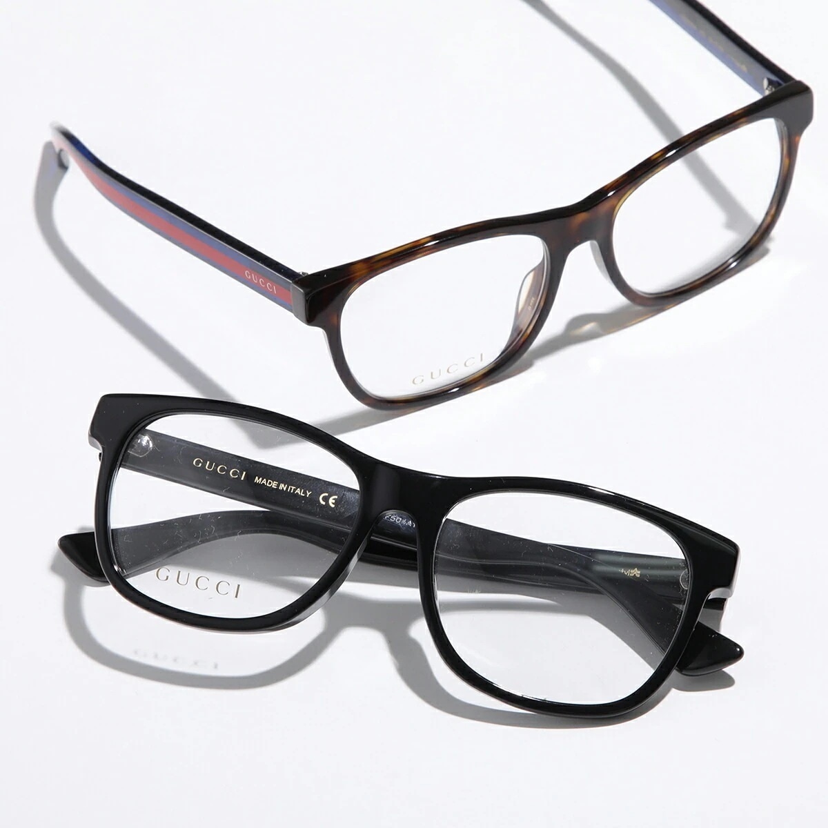 GUCCI グッチ メガネ GG0004OA レディース ウェリントン型 アジアンフィット セルフレーム フルリム めがね 眼鏡 ロゴ アイウェア カラー2色 【mega】