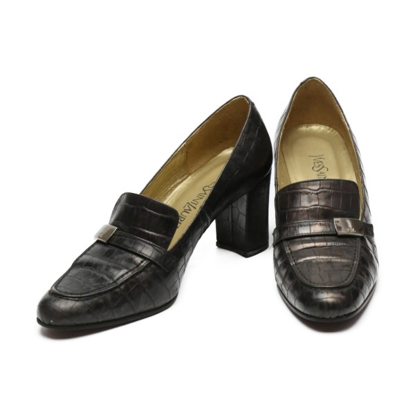 クロコ型押し YSL ブラック 10,952円