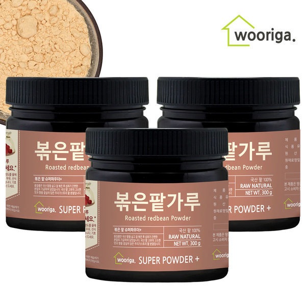 プレミアム国内産煎り小豆粉末300g（容器型）X3通