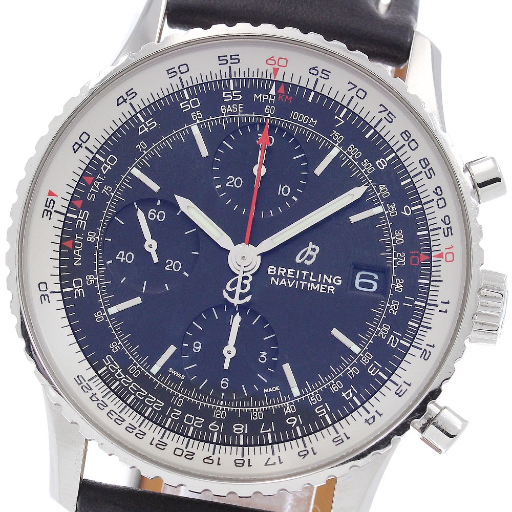 ブライトリング BREITLING A13324 ナビタイマー クロノグラフ 自動巻き メンズ 良品 保証書付き_960276【中古】