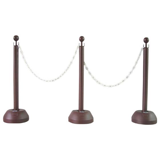 チェーンスタンド3本組(チェーン付) ブラウン ミツギロン