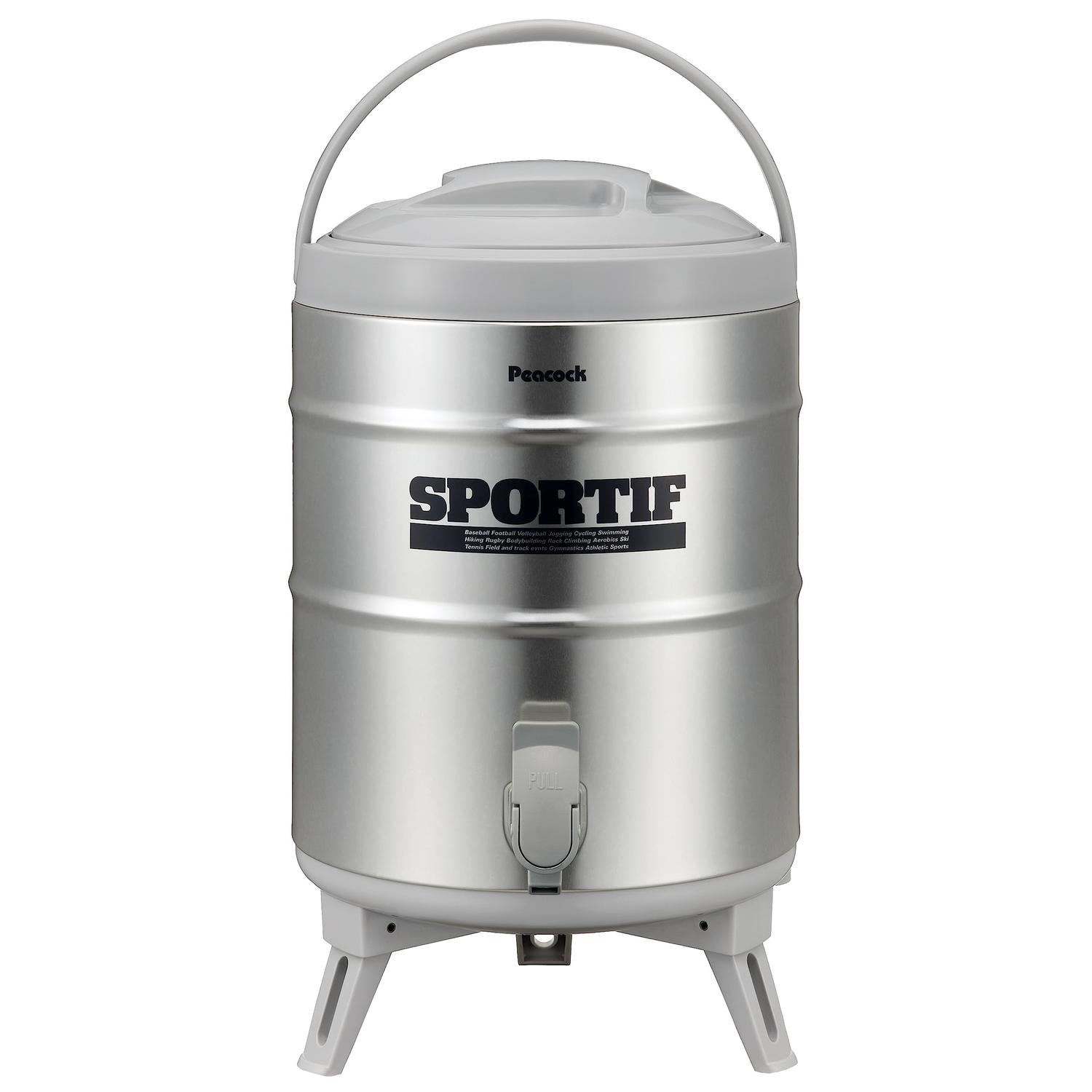 ピーコック INS-100K H グレー ウォーター ジャグ 9.5L ステンレス 保温