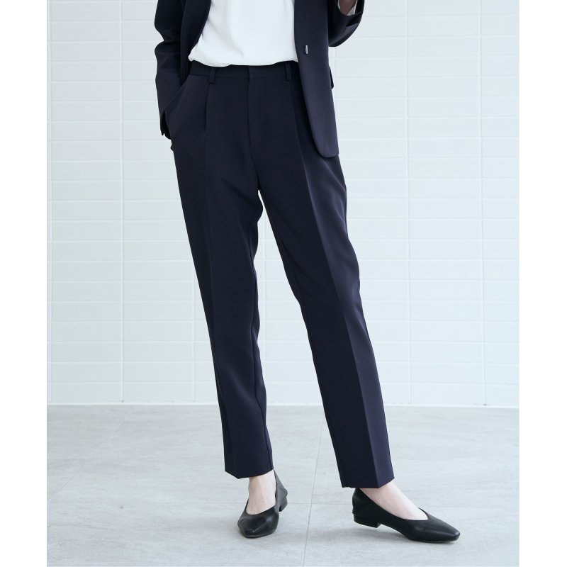 【洗濯機で洗える／セットアップ対応】ウォッシャブルテーパードパンツ 5,667円