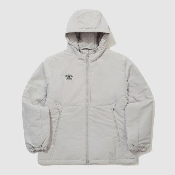 パディング VQA UQ421SPJO1-FGR ベーシックフード付きパディングジャケット FOG GREY BEIGE