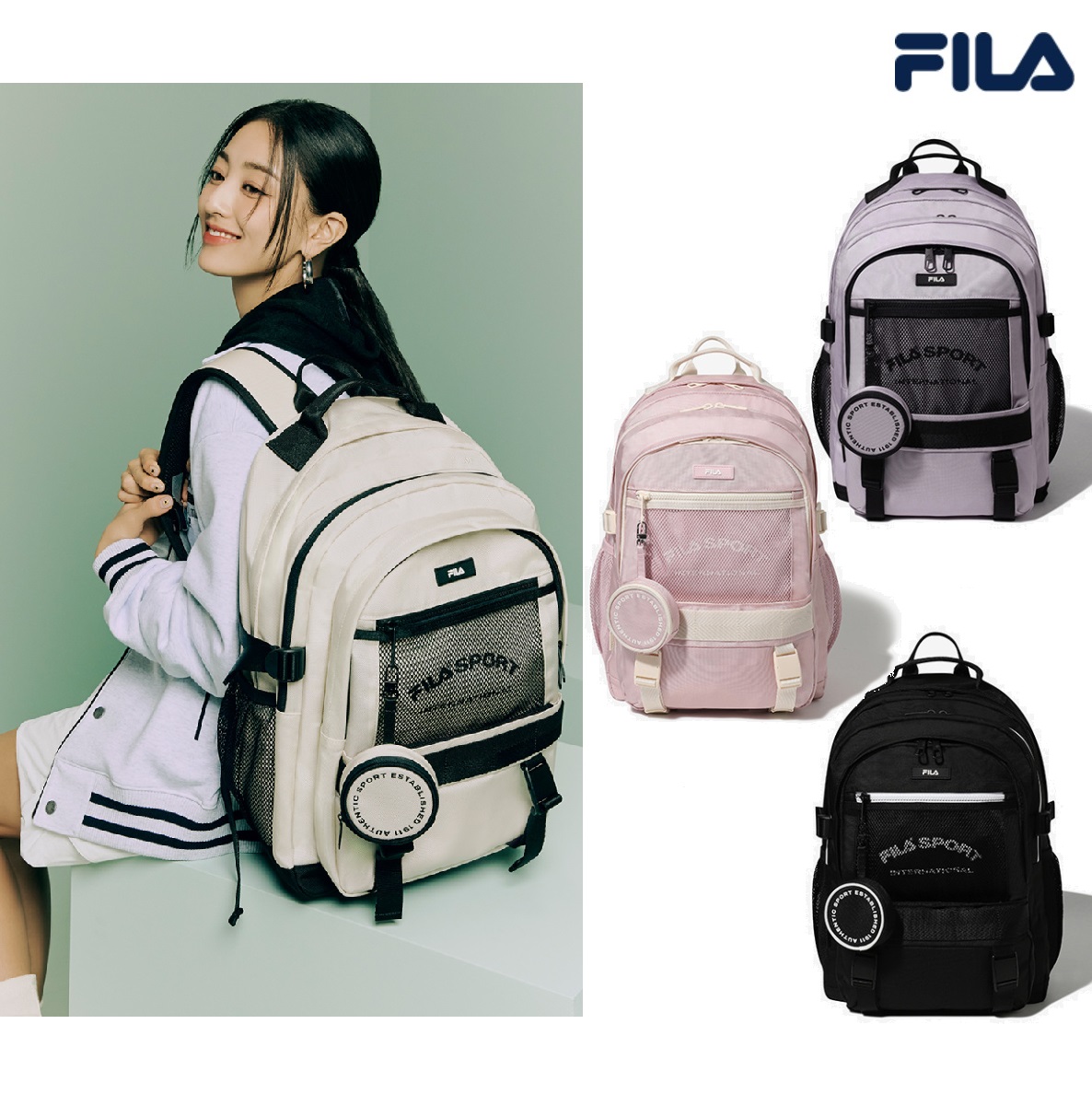 Core Bag 4色 26L (FS3BPG1006X) 新商品 backpack 韓国人気 新学期 カジュアル 学生 デイリー 韓国人気 日常用 旅行用 男女共用