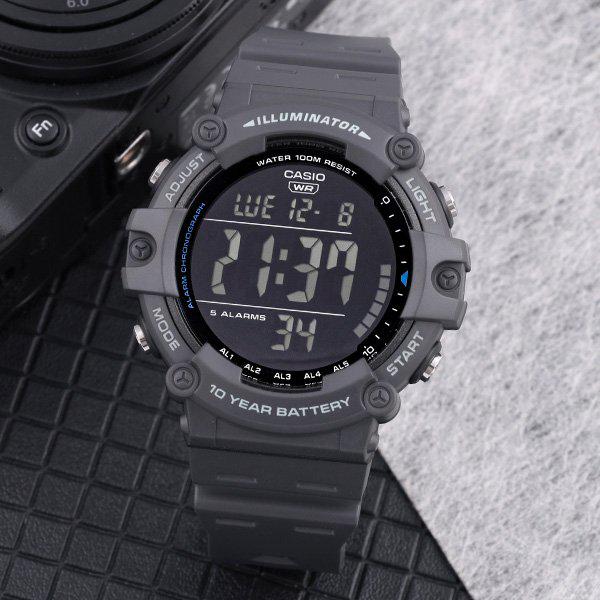 AE-1500WH-8B 軍人 電子 アウトドア 防水 男性 ウレタン 腕時計 d