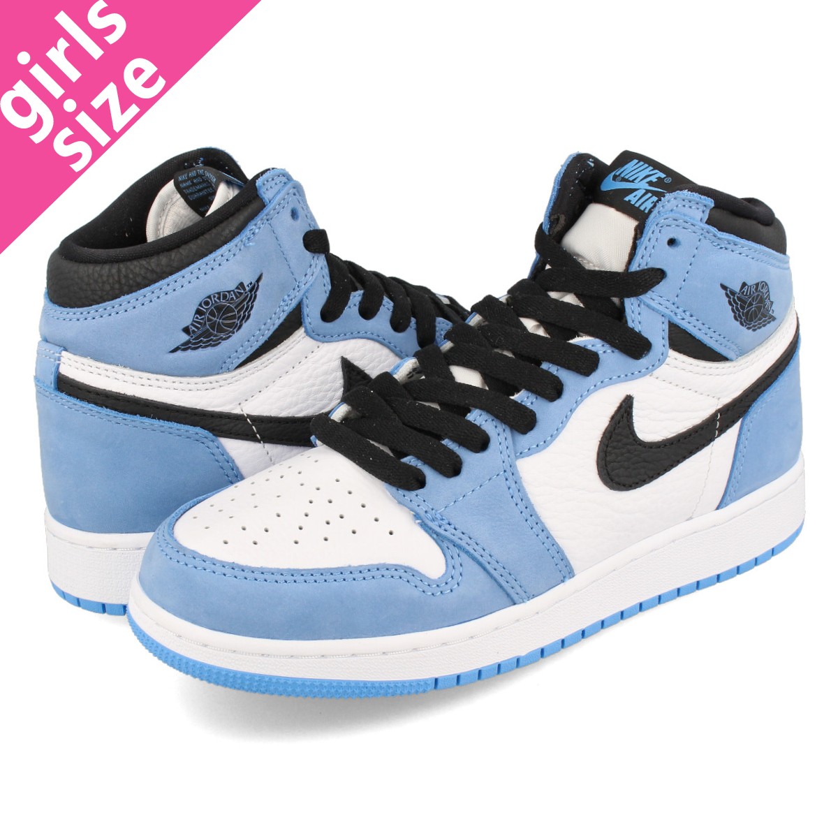 AIR JORDAN 1 RETRO HIGH OG GS WHITE/UNIVERSITY BLUE/BLACK