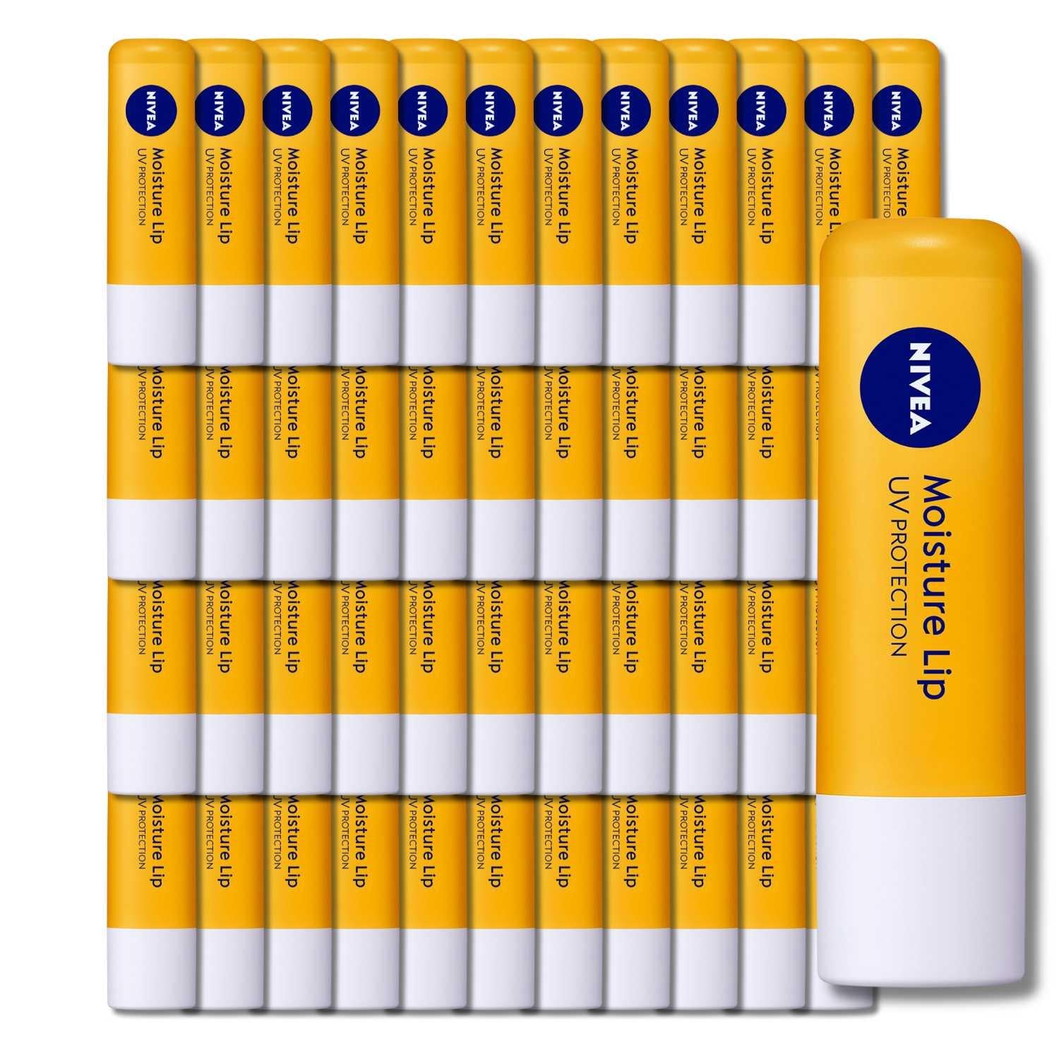 48個セット 花王 ニベア モイスチャーリップ リップケア UＶ 3.9g NIVEA