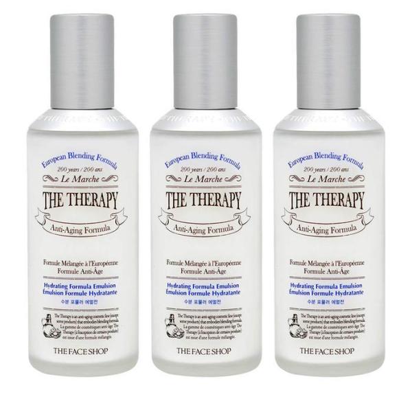 ザ·フェイスショップ ザテラピー 水分フォーミュラ エマルジョン 130ml 3個