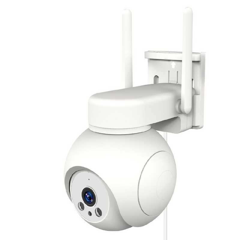 カシムラ　スマートカメラ 防犯 4G AC電源 プラチナバンド 200万画素 カラー アプリで接続 Wi-Fi不要 首振 マイク/スピーカー付　KJ-211