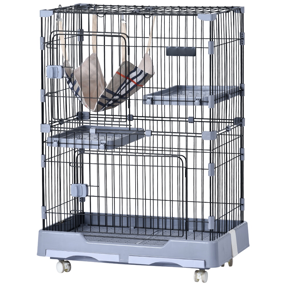 ペット高さ調節対応 191-255cm ドア ケージ留守番脱走防止柵【ホワイト