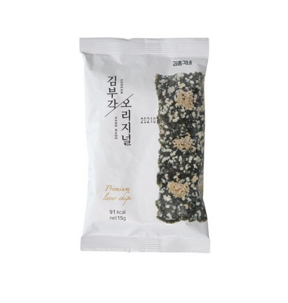 김부각 Fried laver snack 海苔菓子 20개 1박스,20個 一箱