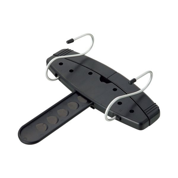 （まとめ）日乃本錠前 チェアハンガー 服の神2 黒 IHF08-P01 1個 [x3セット]