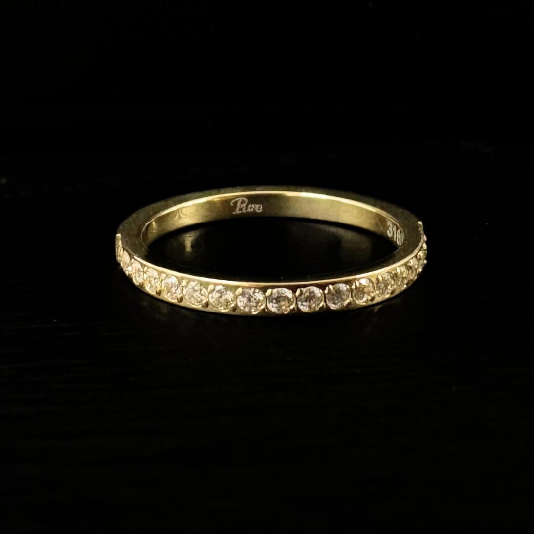 正規品 ナチュラルピュア ピンキーリング サージカルステンレス 3号 5号 指輪 小指 レディース つけっぱなし イエローゴールドカラー 金属アレルギー 対応 誕生日 記念日 プレゼント ギフト NP