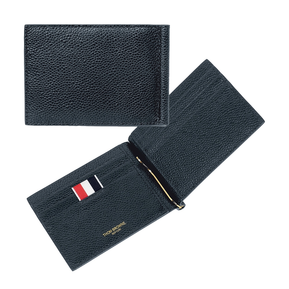 トム　ブラウン ペブル グレイン 三線タップ マネークリップ MAW025L 00198 415