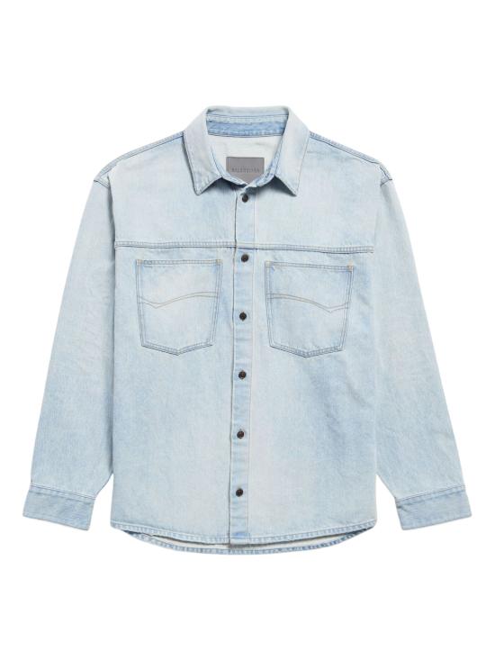 BALENCIAGA Men Shirts 868318 TDW144200 Azzurro