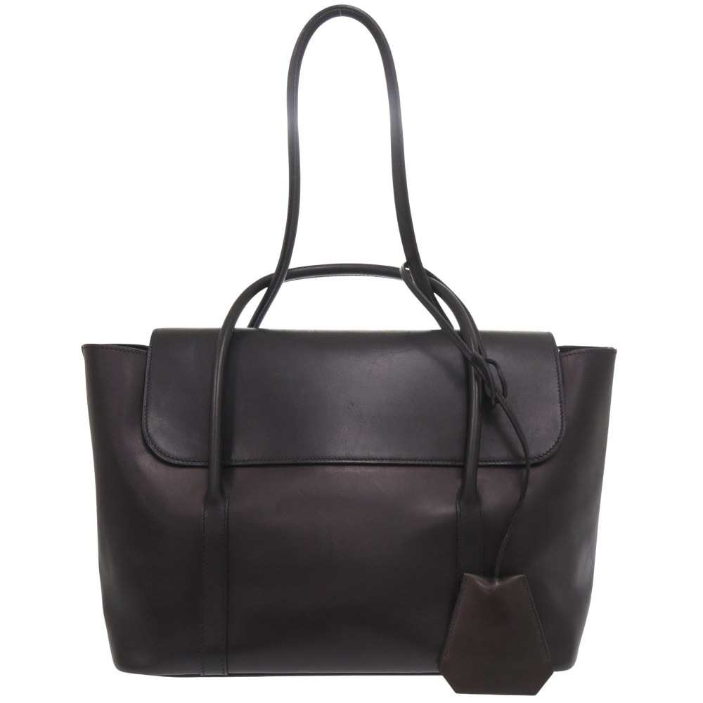 美品 イニシャルバッグ マルジェラ期 トートバッグ エバーカーフ/エヴァーカーフ ブラック F刻印 0050【中古】 レディース