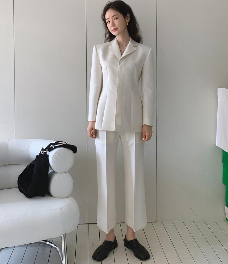 パンツスーツ レディース ママスーツ ビジネススーツ　リクルートスーツ 洗える　ロングジャケット　上下　セットアップ OL 通勤　ストレッチ 卒業式 卒園式 パンツスーツ ビジネス 春夏秋冬 フォーマ 10,801円