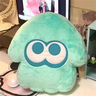 スプラトゥーン　イカ　インクリング　ぬいぐるみ　抱き枕　緑　33cm【残5限定】 スプラトゥーン イカ ぬいぐるみ S ブルー インクリング パープル