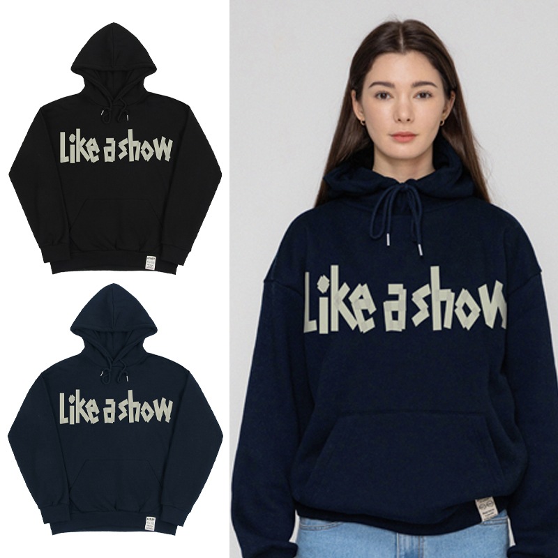 [UNISEX] Tape logo hoodie_2color