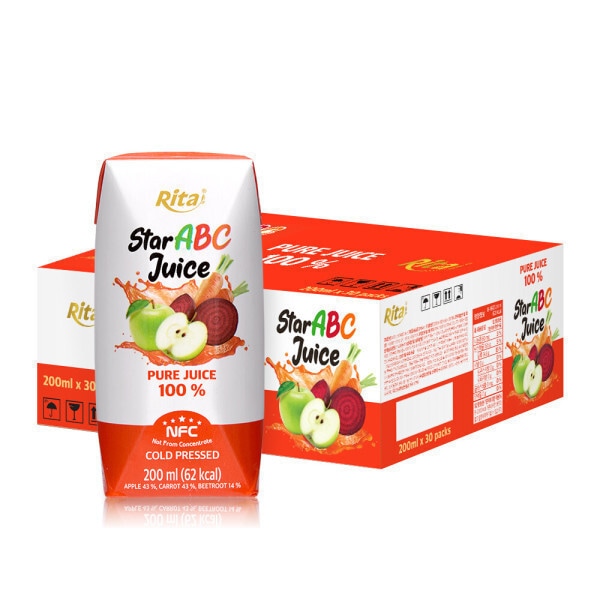 スター ABC ジュース NFC 搾汁 100% 原液 200ml 30パック