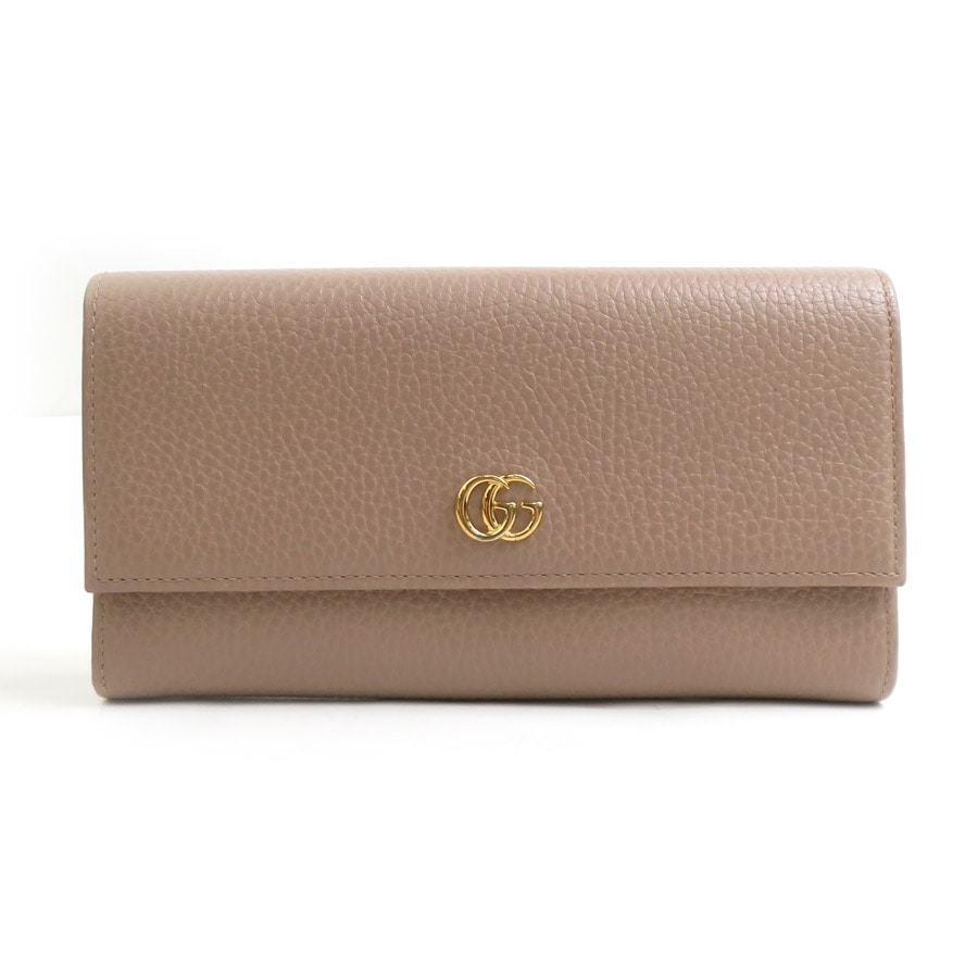 グッチ GUCCI 長財布 レザー ベージュ レディース 456116 r10924g