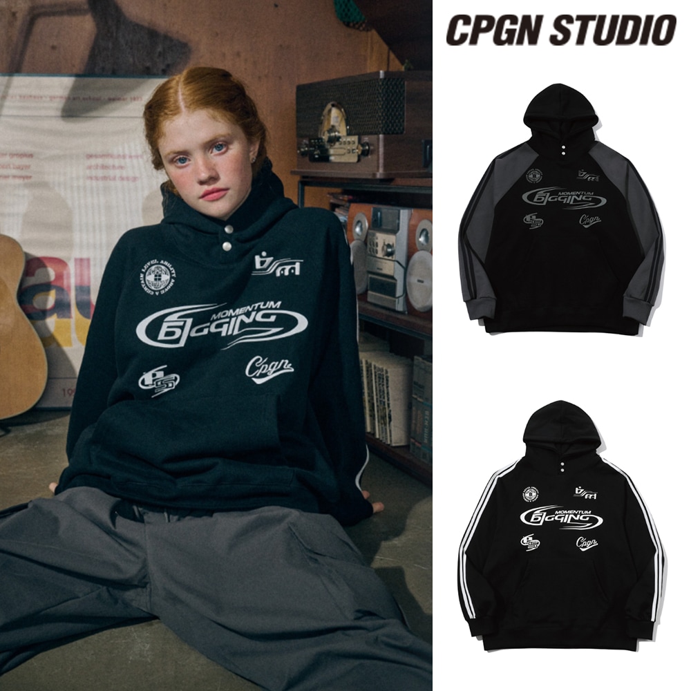 【CPGN STUDIO】 Digging Block Raglan Hoodie