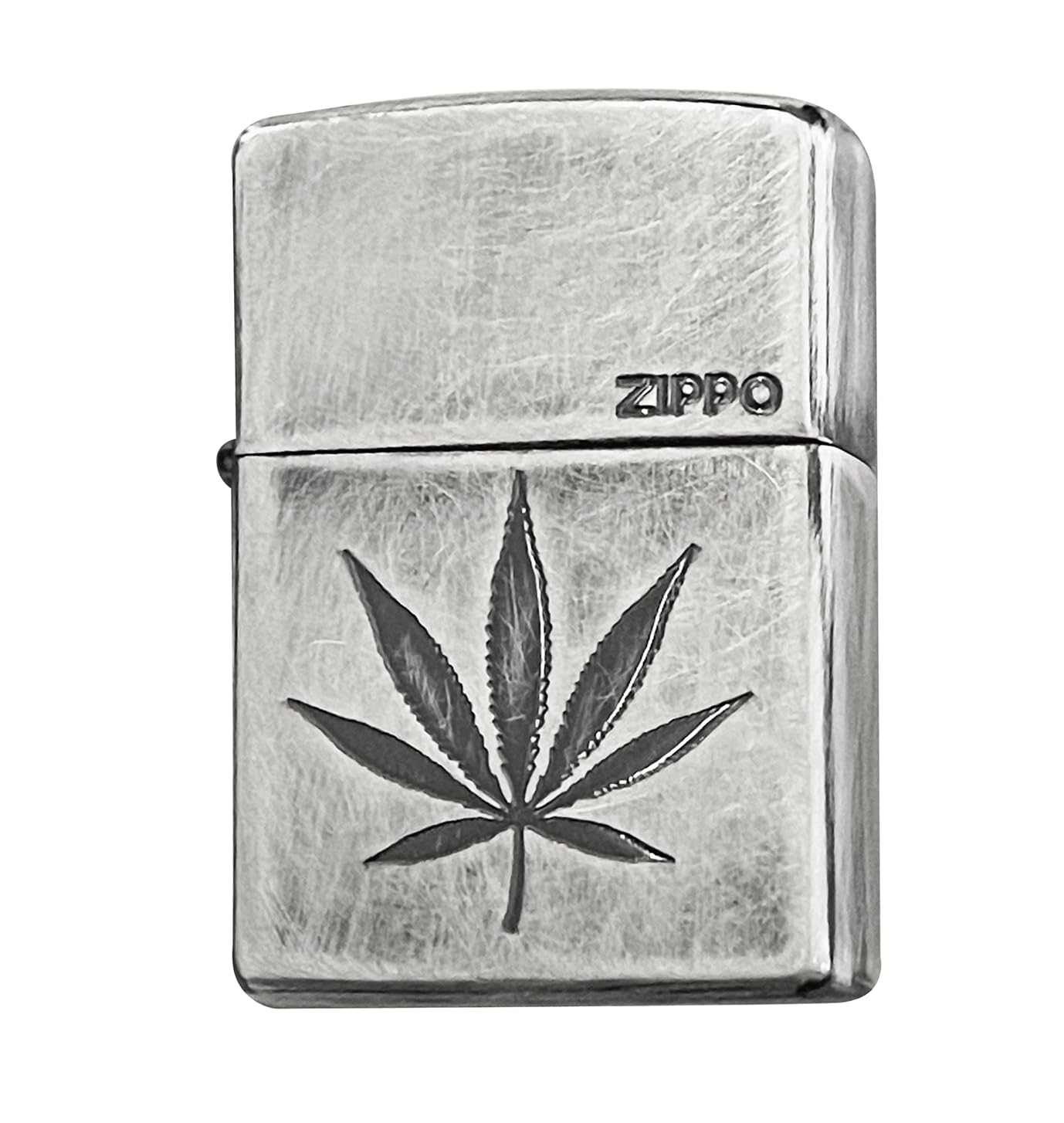ZIPPO(ジッポー）アンティーク ユーズド プレゼント シンプル (銀燻し)