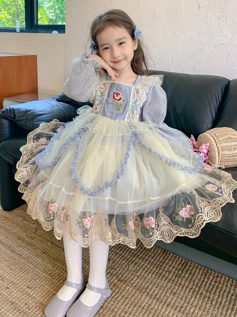 ロリータ プリンセスドレス 春ロリータ ロリータ アイシャ メッシュスカート スウィートガール期間限定30%