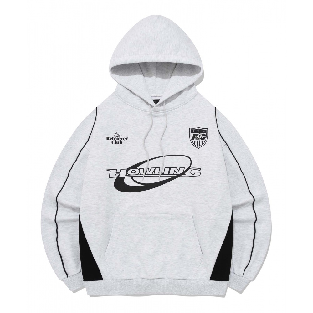レトリーバークラブハウリングサッカーパーカー [メランジグレー]