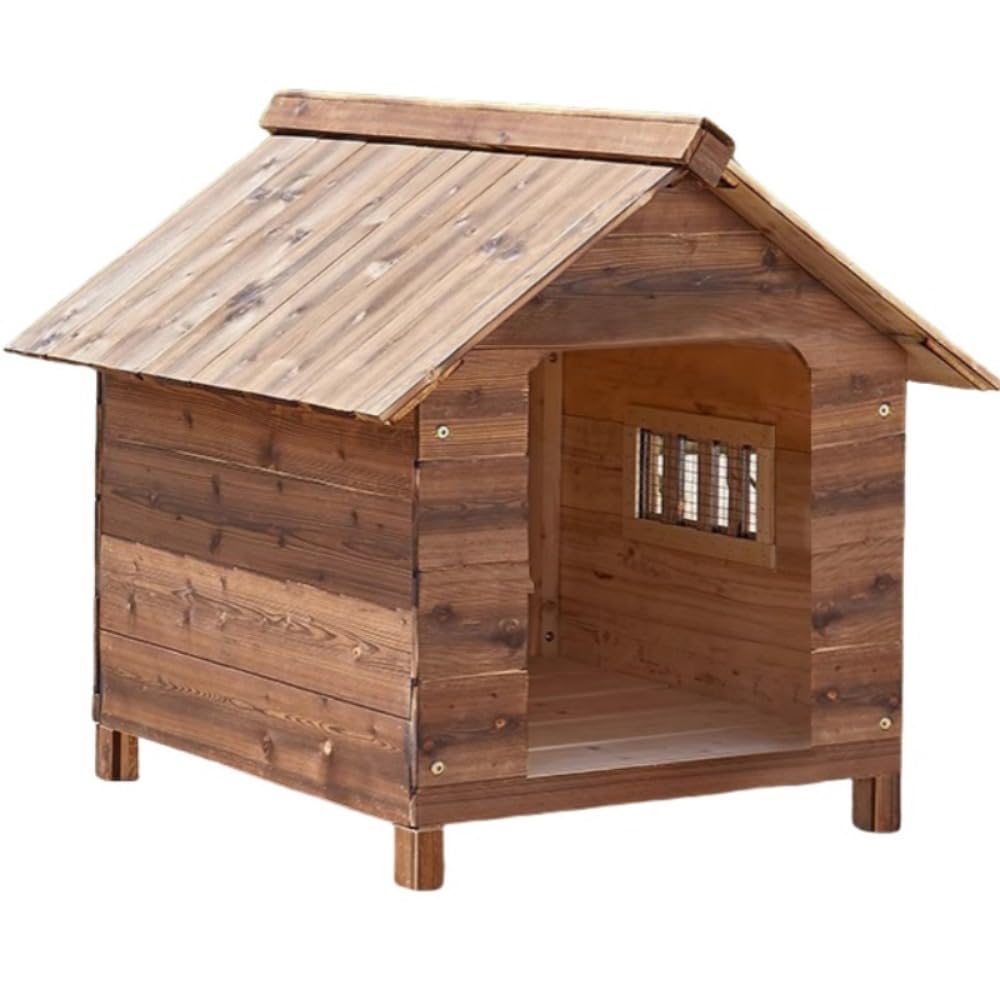 ケンネル 屋外 犬小屋 屋外 雨対策 耐腐食性 四季 冬 暖かくしてください 大型犬 ケンネル 犬舎 木製 屋外 ハウス ペットハウス オールシーズン 通気 防風 防雨雨よけ 日焼け対策 組み立て簡単