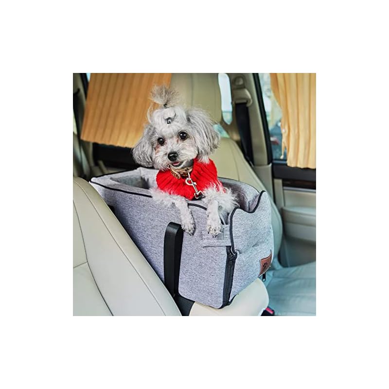 犬 ドライブボックス ペット用 ドライブボックス 犬車用ペットシート 座席シート 車ペット用品 ドライブベッド 滑り止め 組立簡単 ペットキャリー犬＆ 猫助手席用 車載用 水洗い可能 夏冬兼用 旅行