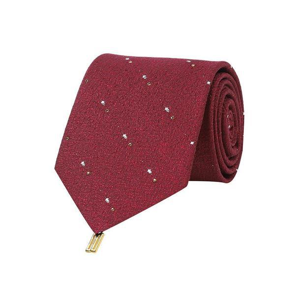 斜線モチーフキュービックオールオーバーネクタイ レッド__DLF1ACF1101R1