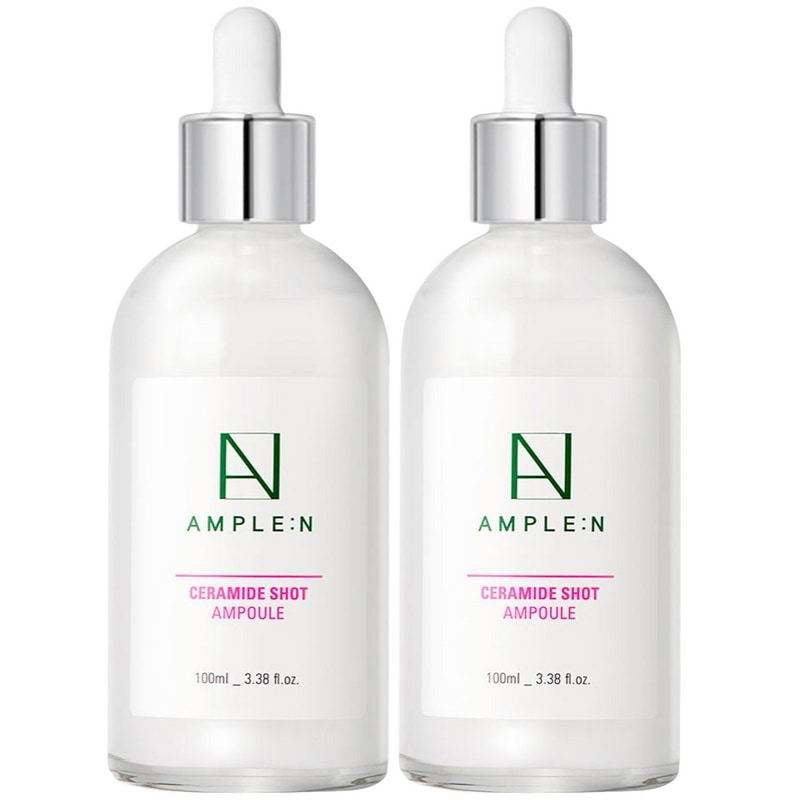 【 大容量100ml+100ml】セラミドショットアンプル100ml2個/アンプルエヌ ザ ボイズの選んだ エンセラミド集中保湿アンプル 倍濃度で肌を守る